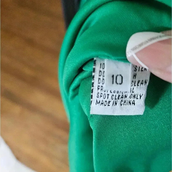 Davids bridal Green bridesmaid dress - Picture 7 of 10